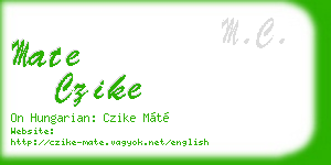 mate czike business card